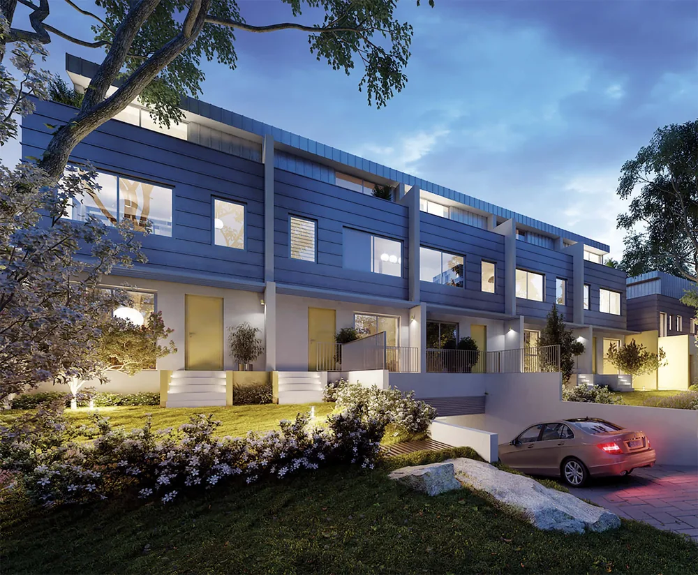 Intertenancy AAC wall system under construction